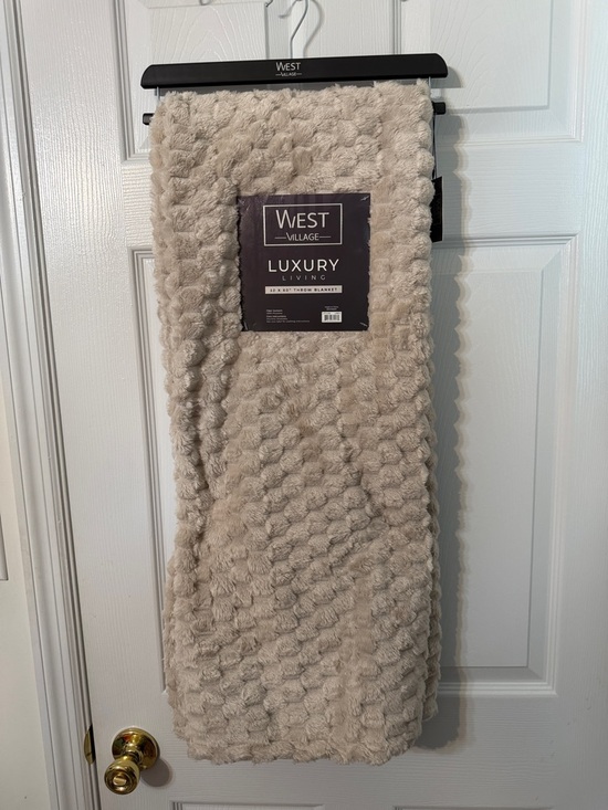 west Village Other - Luxury Living Plush Throw Blanket - Taupe